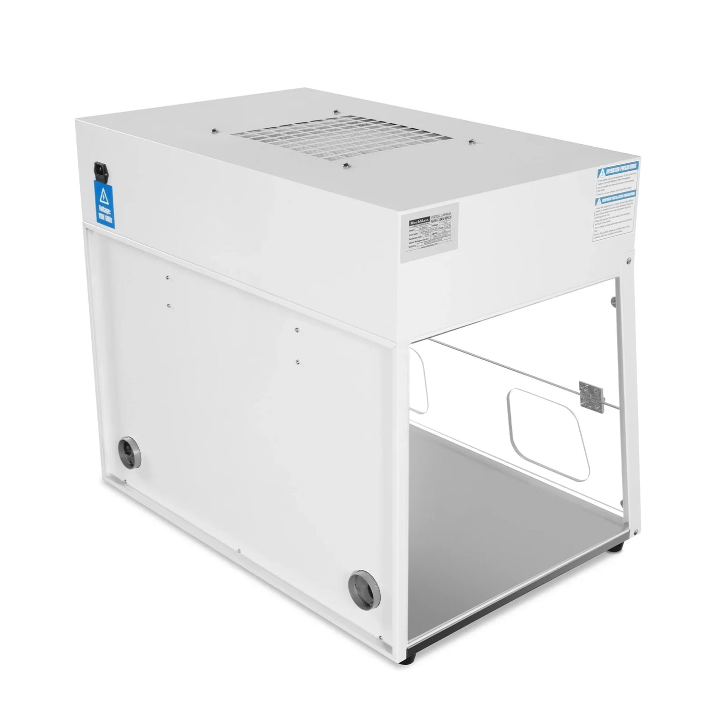 MechMaxx CB-80Slim Laminar Flow Clean Bench 31.9" Wide Desktop Vertical HEPA Filtration UV Sterilization ISO Class 5 New
