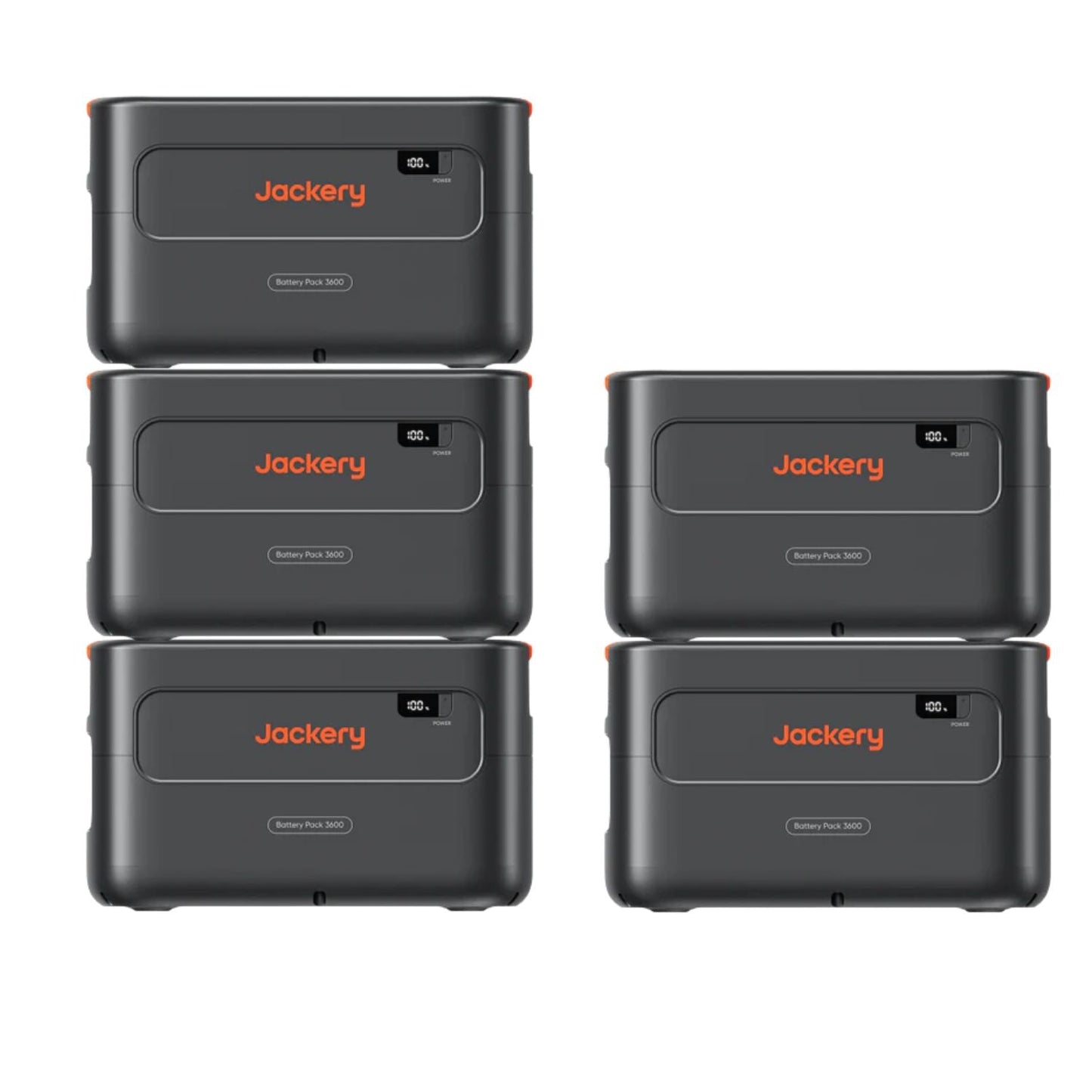 Five Jackery Battery Pack 3600 Plus
