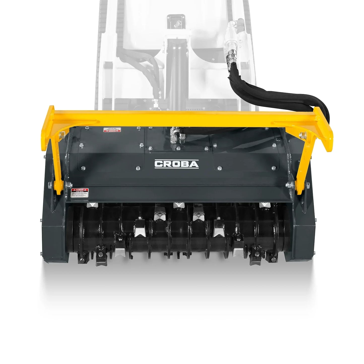 MechMaxx MCH37 Skid Steer Mulcher 37" Mini Drum Forestry Brush Mulcher Attachment 11 to 16 GPM New
