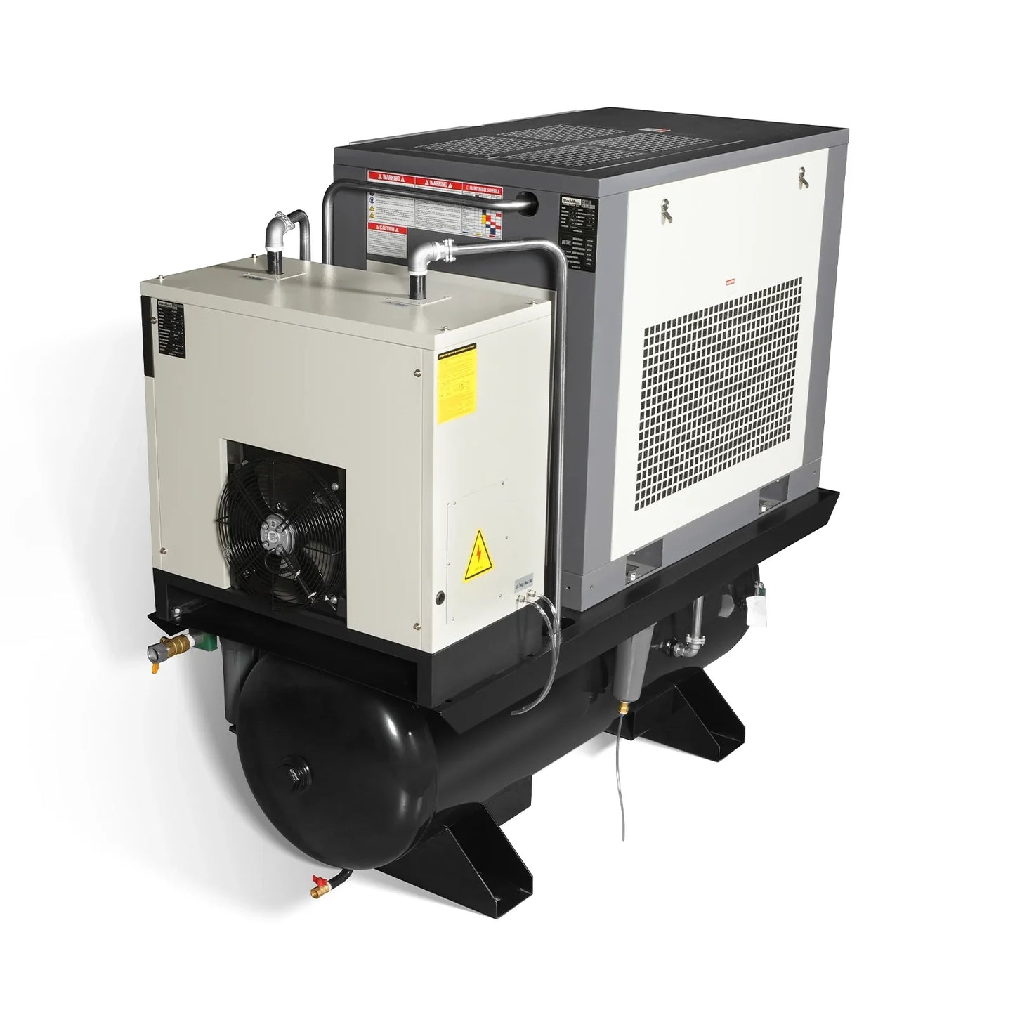 MechMaxx ML15 Air Compressor 15HP Rotary Screw with Dryer 105-Gal ASME Tank 45 CFM 116 PSI 230V 3-Phase Industrial Grade New