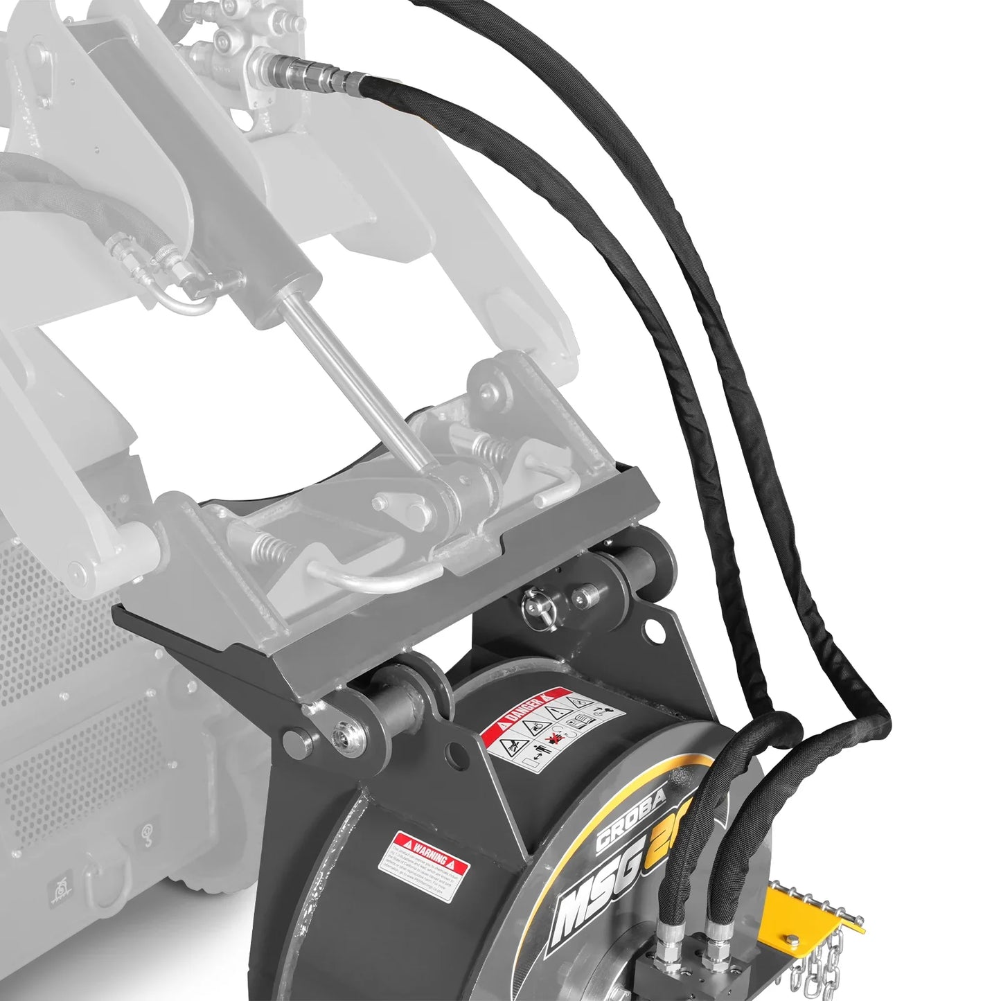 MechMaxx MSG20 Skid Steer Stump Grinder 20" Flywheel Diameter Mini with 24 Carbide Teeth New