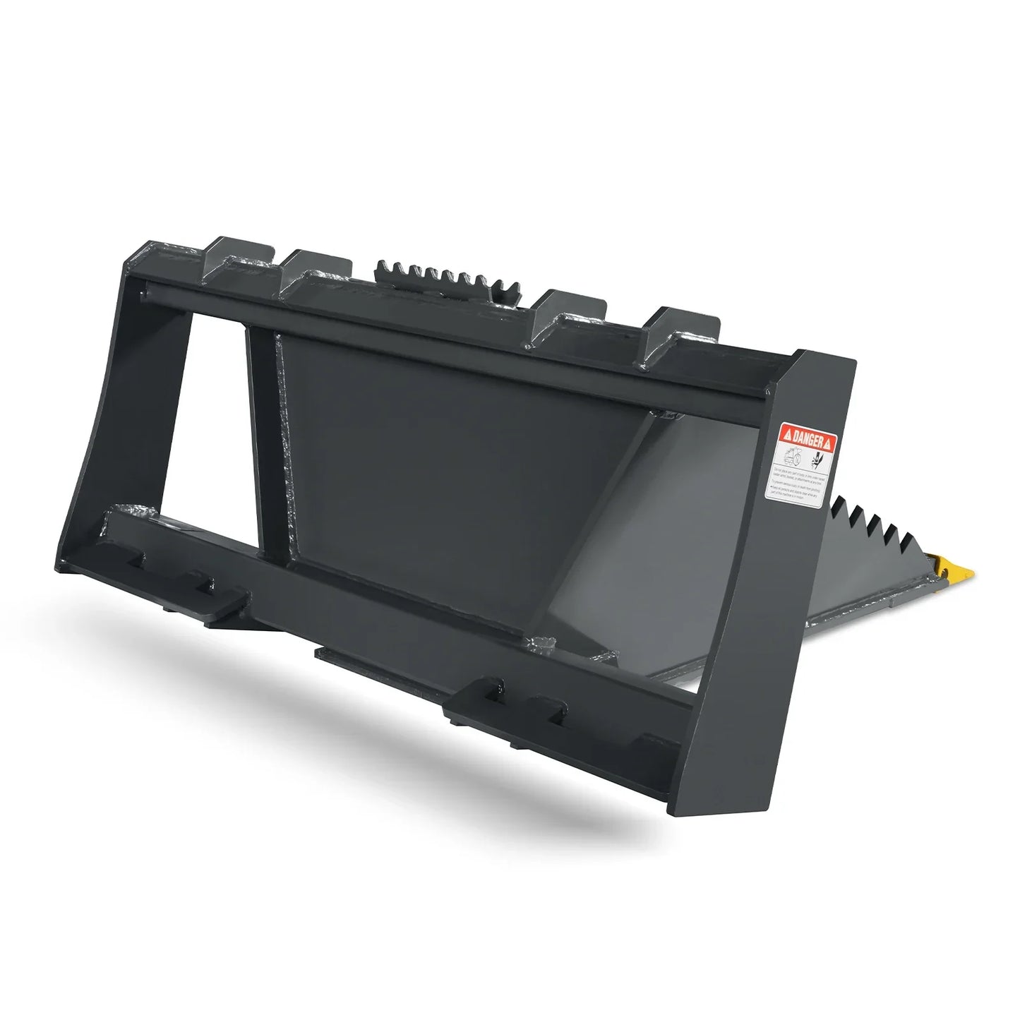 MechMaxx SBE53 Skid Steer Attachment 48" Stump Bucket Wrecker Universal Quick Attach Bolt-On Cutting Teeth New