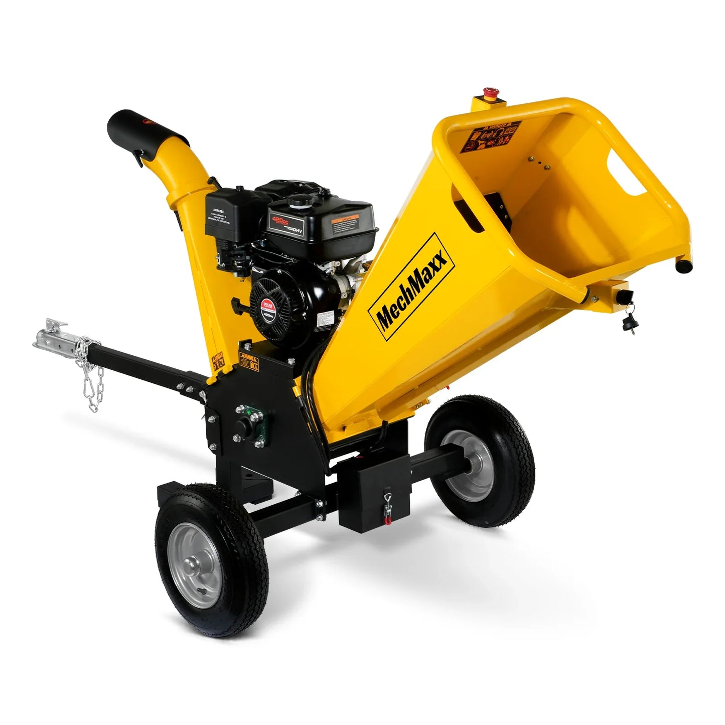 MechMaxx GS1500 Wood Chipper 5" Electric Start DUCAR 420cc Gasoline Engine Powered New