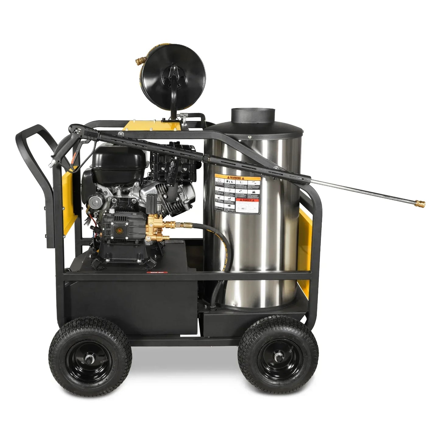 MechMaxx HPW40D Pressure Washer 4000 PSI 4 GPM Hot Water ZONSEN Electric Start Engine Hose Reel New