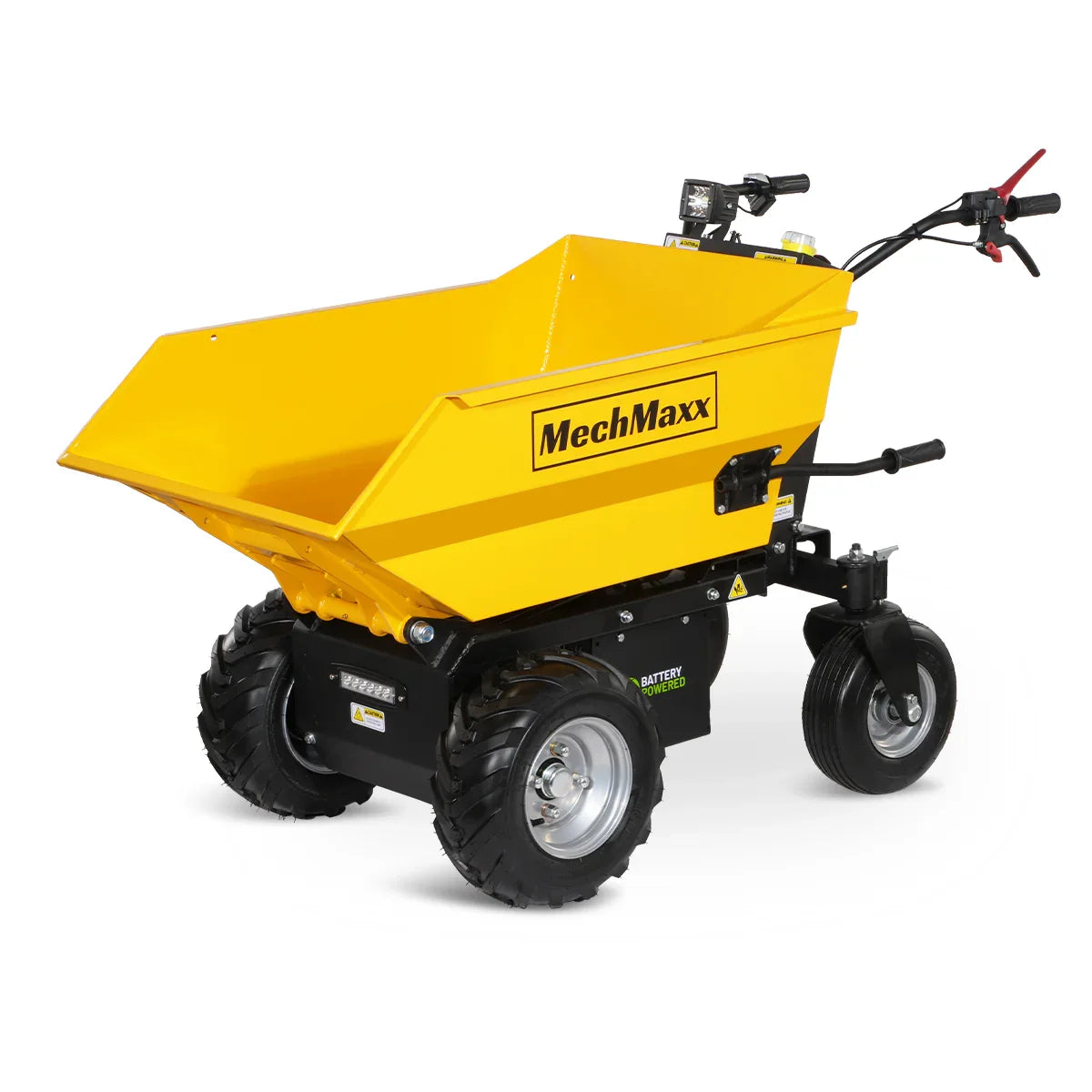 MechMaxx E50 Mini Dumper 1100 lbs Loading Battery Powered Electric Barrow 1000W 48V Brushless DC Motor New