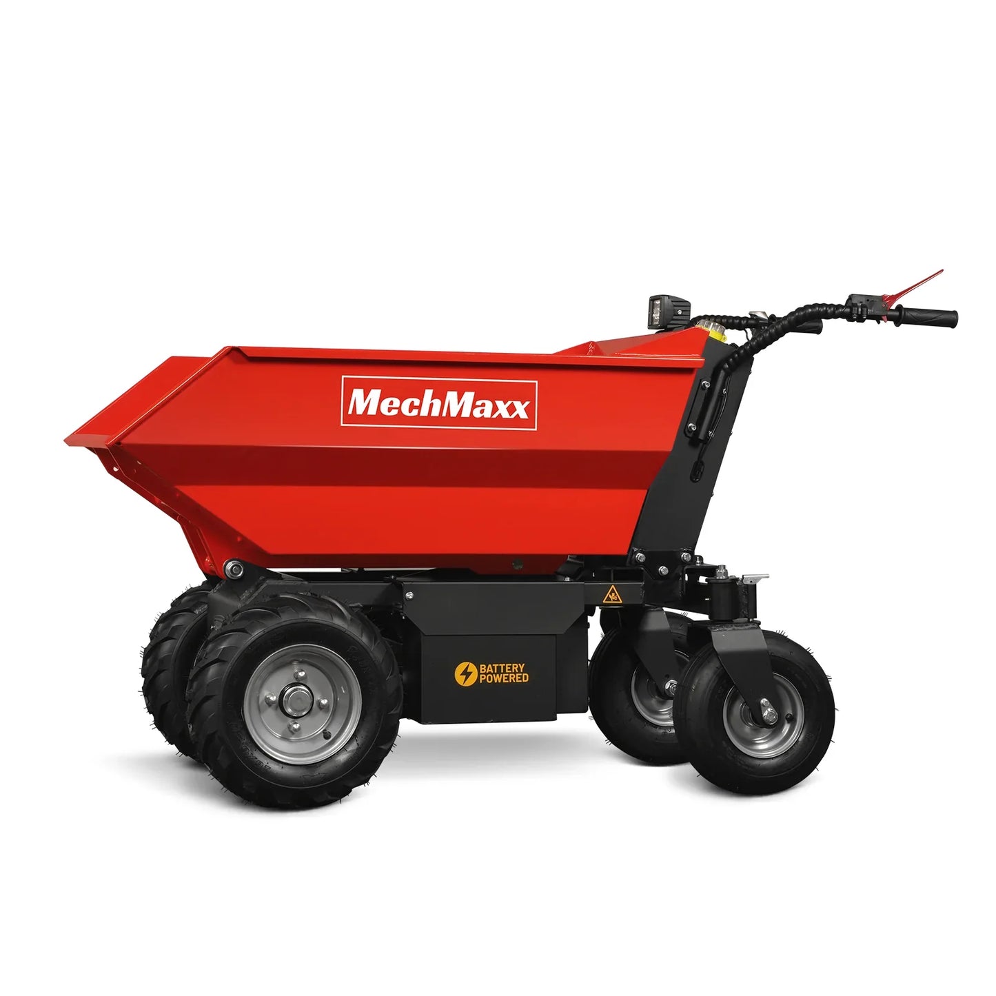 MechMaxx EH50 Mini Dumper 1100 lbs Loading 1000W 48V Battery Powered Hydraulic Tipping Dump Cart New