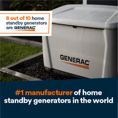 Generac 7258 14kW Standby Generator Propane Natural Gas 1 Phase 240V with Cellular Connectivity