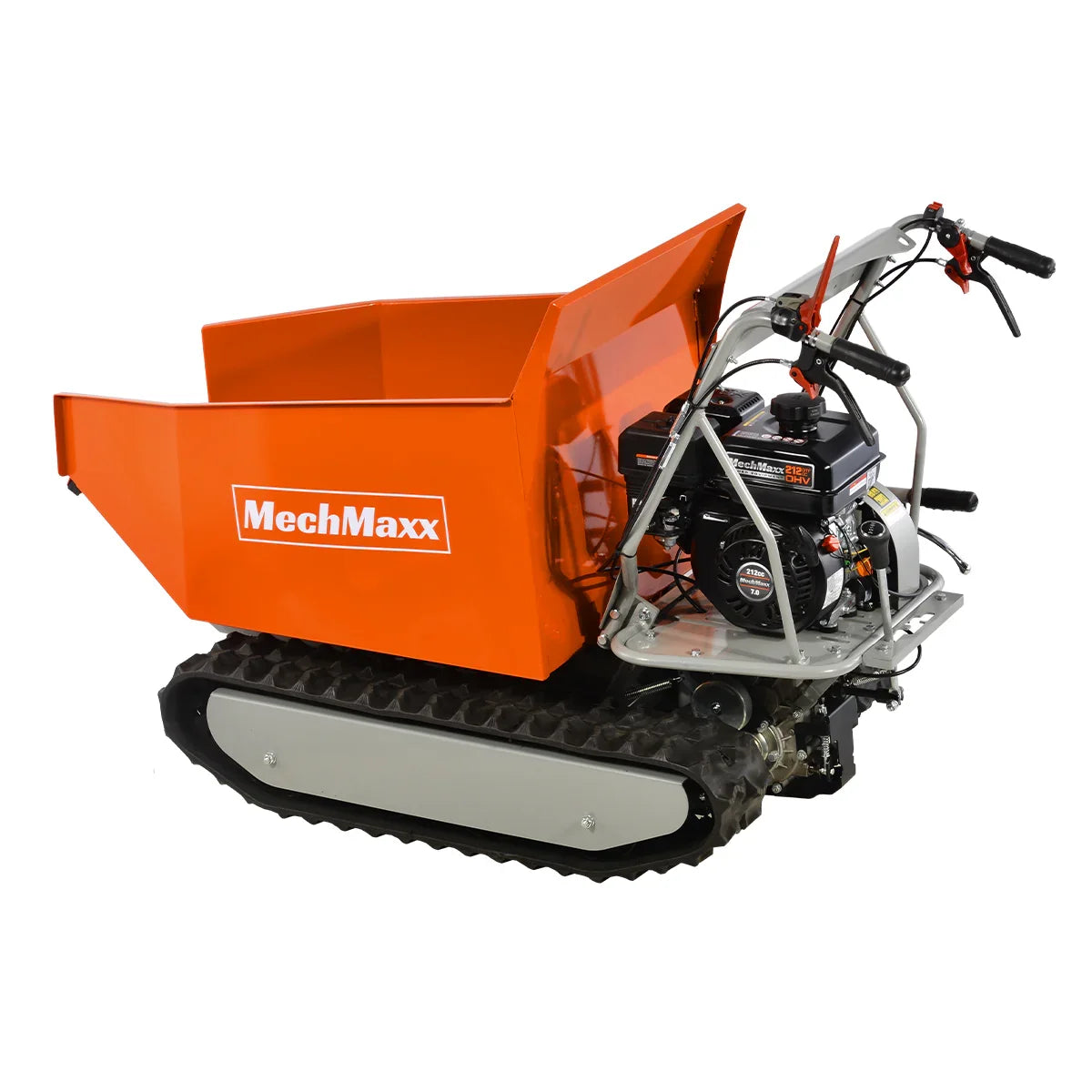 MechMaxx D50MA Mini Dumper 1100 lbs Load Capacity Petrol Engine Powered Track New