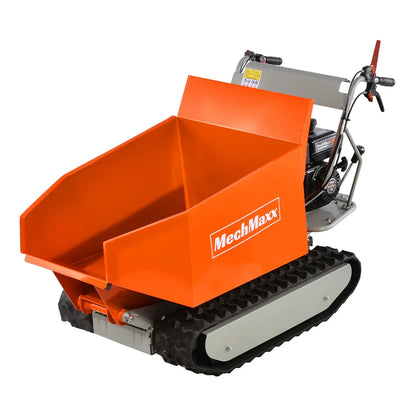 MechMaxx D50MA Mini Dumper 1100 lbs Load Capacity Petrol Engine Powered Track New