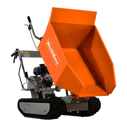 MechMaxx D50MA Mini Dumper 1100 lbs Load Capacity Petrol Engine Powered Track New
