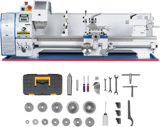 MechMaxx 1030V Metal Lathe 10 x 30" Benchtop Variable Speed High Precision Brushless Motor 1.5 HP 0-2000 RPM 1.5" Spindle Bore New
