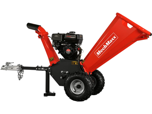 MechMaxx GS650 Wood Chipper 4" DUCAR 212cc 7HP Gas Engine Powered with Towbar New