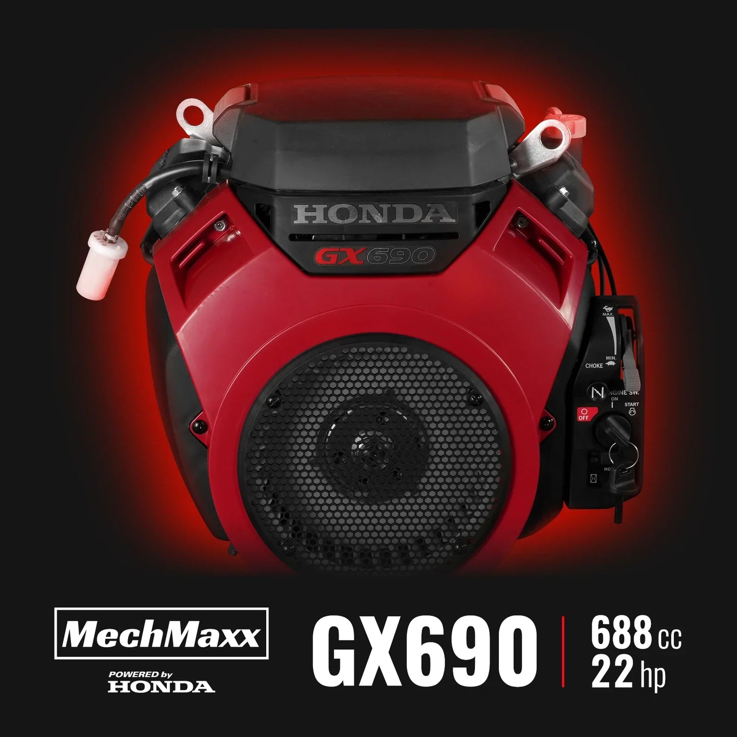 MechMaxx DCH7 Wood Chipper Honda GX690 22HP 688cc Twin Cylinder Gasoline Engine Powered 7" Hydraulic Feeding New