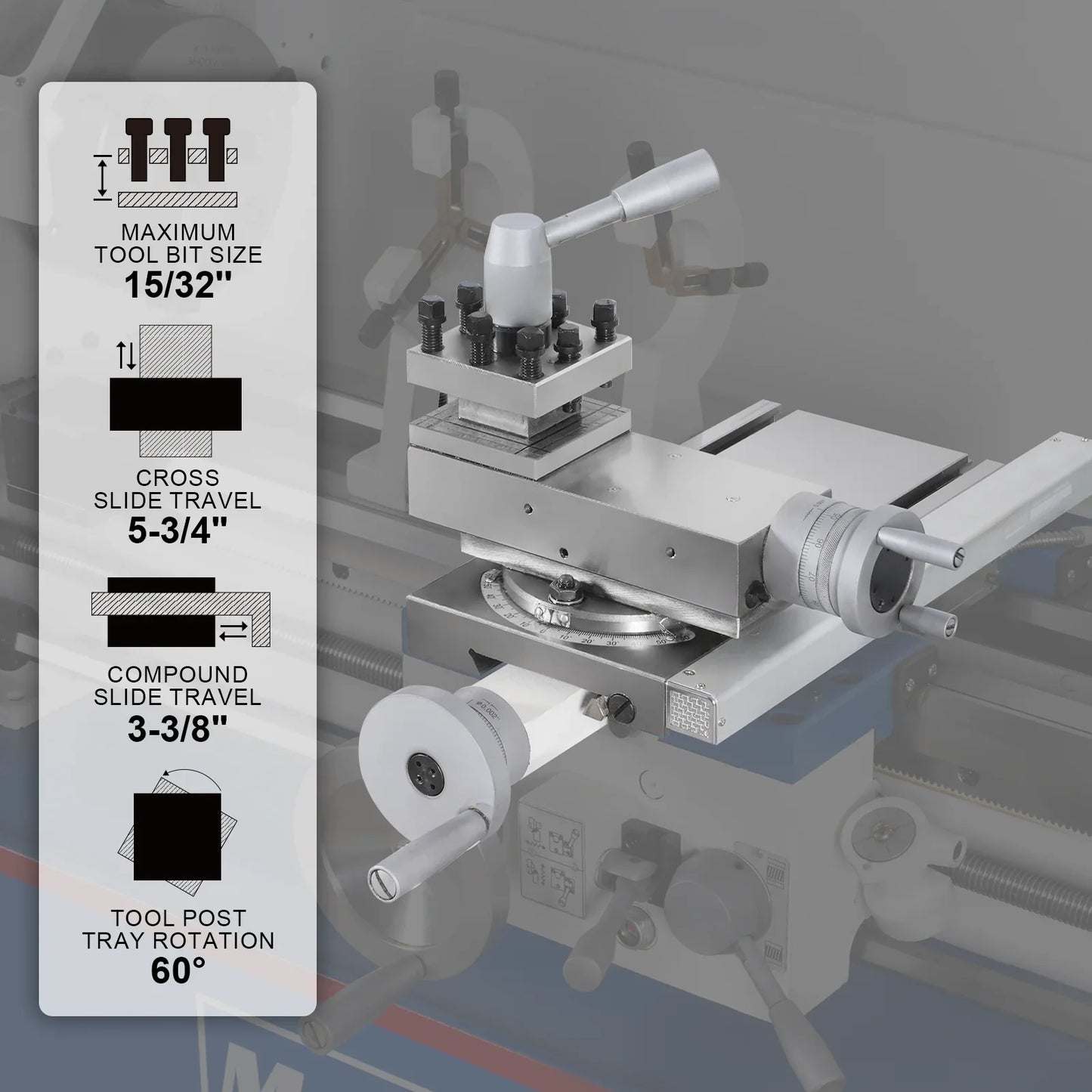 MechMaxx 1130V Metal Lathe 11 x 30" High Precision Benchtop Brushless Motor Variable Speed 0-2000 RPM 2HP without Stand New