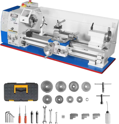 MechMaxx 1130V Metal Lathe 11 x 30" High Precision Benchtop Brushless Motor Variable Speed 0-2000 RPM 2HP without Stand New