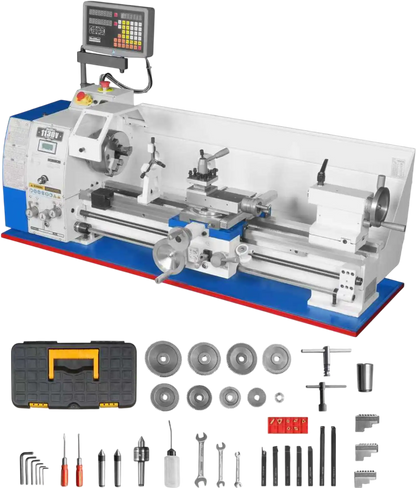 MechMaxx 1130VD Metal Lathe 11" x 30" Benchtop DRO Variable Speed 2HP Brushless Motor High Precision New