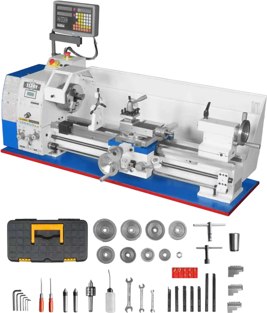 MechMaxx 1130VD Metal Lathe 11" x 30" Benchtop DRO Variable Speed 2HP Brushless Motor High Precision New