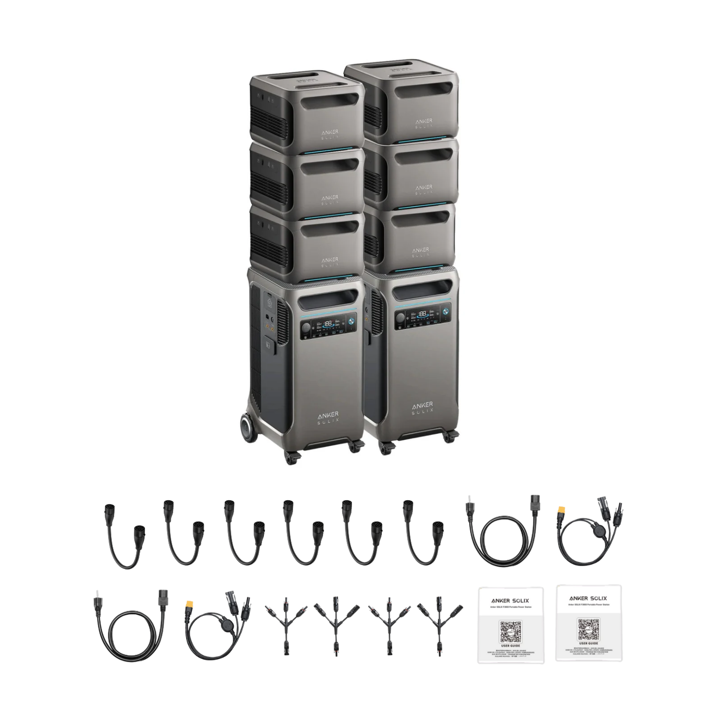 2 x SOLIX F3800 + Double Power Hub + 6 x Expansion Battery Inclusions 