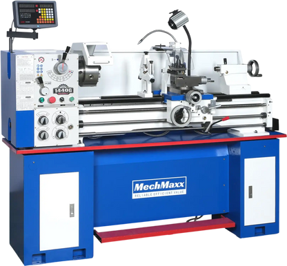 MechMaxx 1440G Metal Lathe Industrial Variable Speed DRO 14" x 40" 2HP High Precision With Stand New