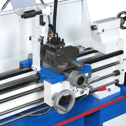MechMaxx 1440G Metal Lathe Industrial Variable Speed DRO 14" x 40" 2HP High Precision With Stand New