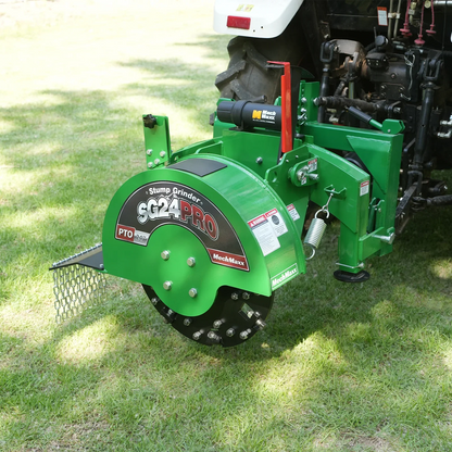 MechMaxx SG24PRO Stump Grinder 3-Point PTO 34 Carbide Teeth for 15-45HP Tractor New