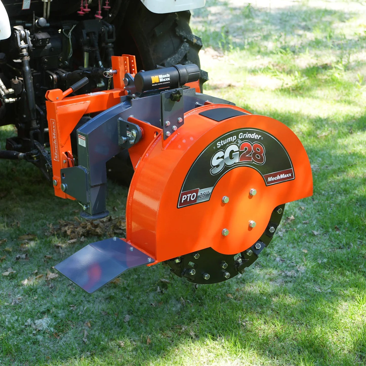 MechMaxx SG28 Stump Grinder 3-Point PTO 44 Carbide Teeth for 35-80HP Tractor New
