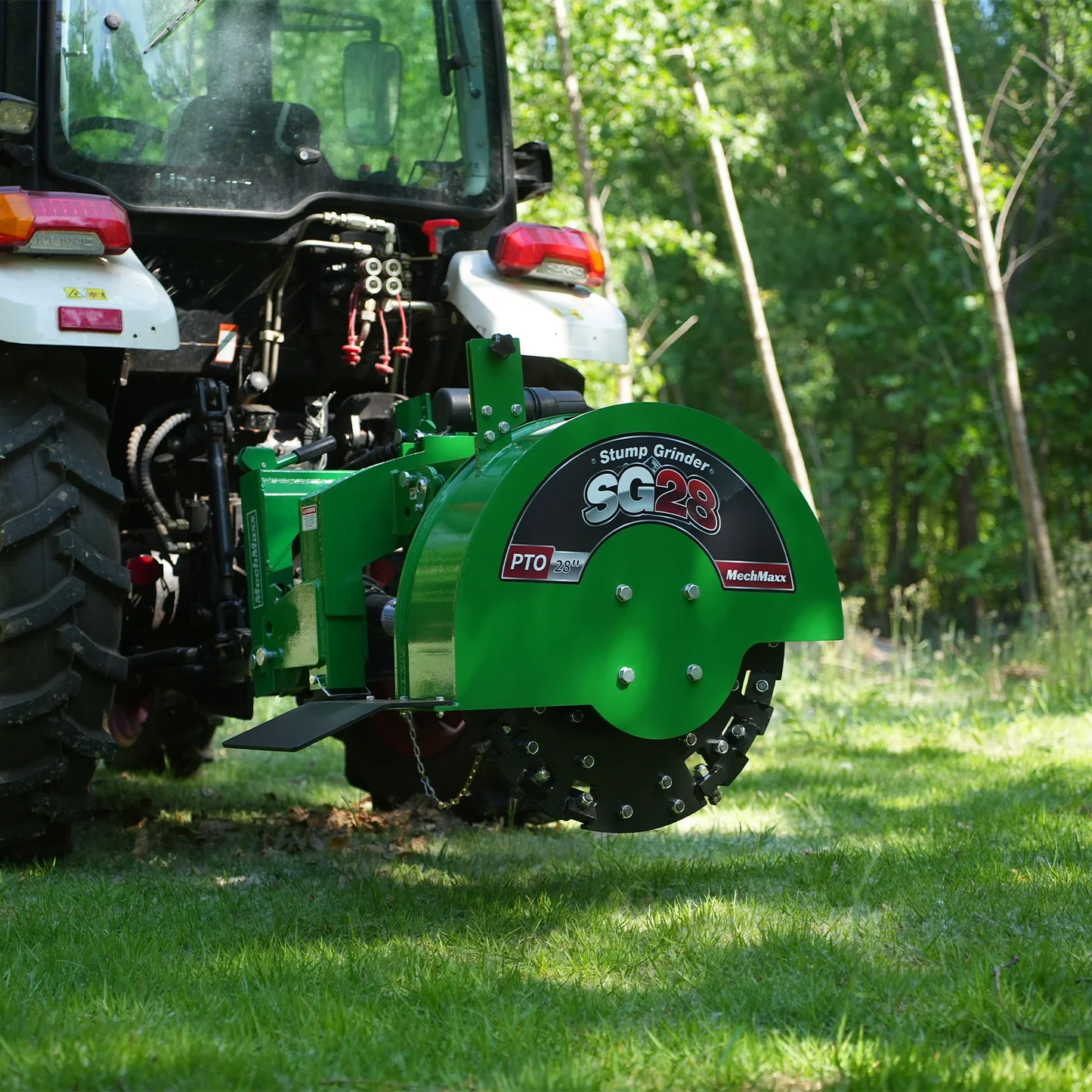 MechMaxx SG28 Stump Grinder 3-Point PTO 44 Carbide Teeth Slip Clutch 35-80HP Tractor New