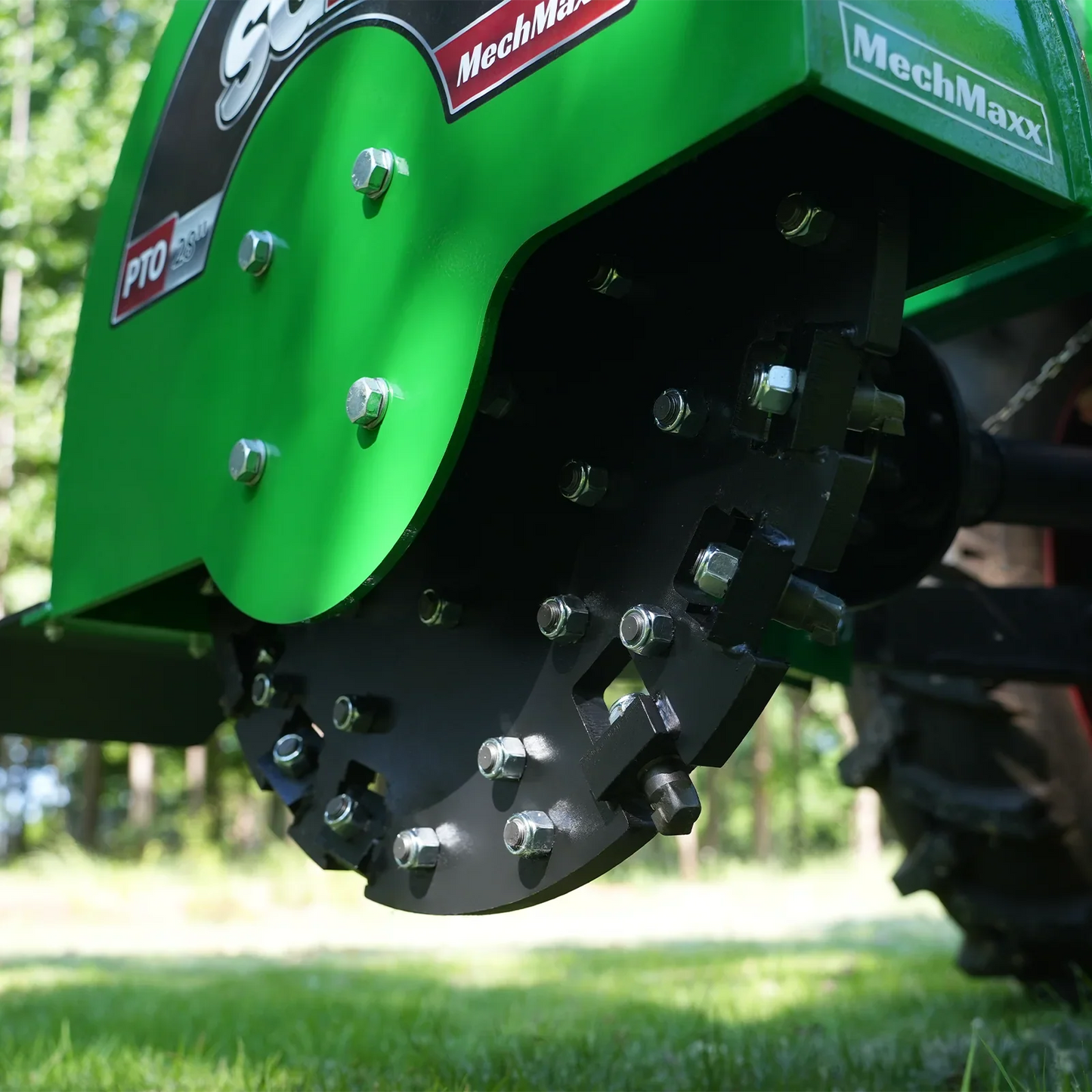 MechMaxx SG28 Stump Grinder 3-Point PTO 44 Carbide Teeth Slip Clutch 35-80HP Tractor New