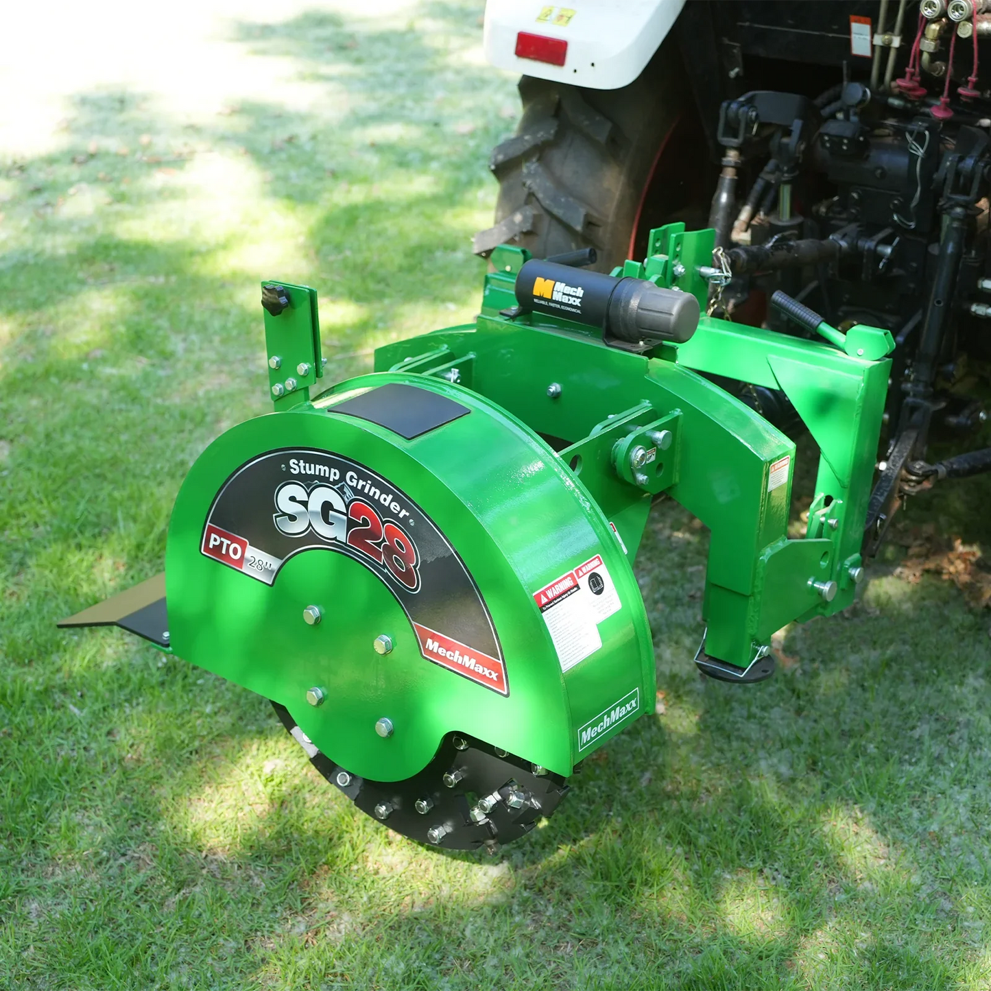 MechMaxx SG28 Stump Grinder 3-Point PTO 44 Carbide Teeth Slip Clutch 35-80HP Tractor New