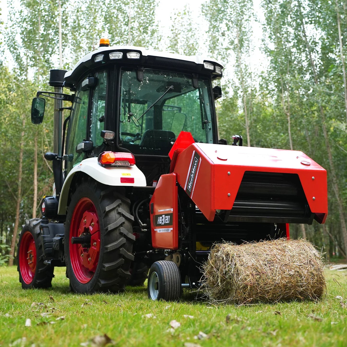 MechMaxx HB3120 Hay Baler 3-Point PTO Mini Round Twine Wrap 20" Diameter x 28" Width Bales for 15-50 HP Tractor New