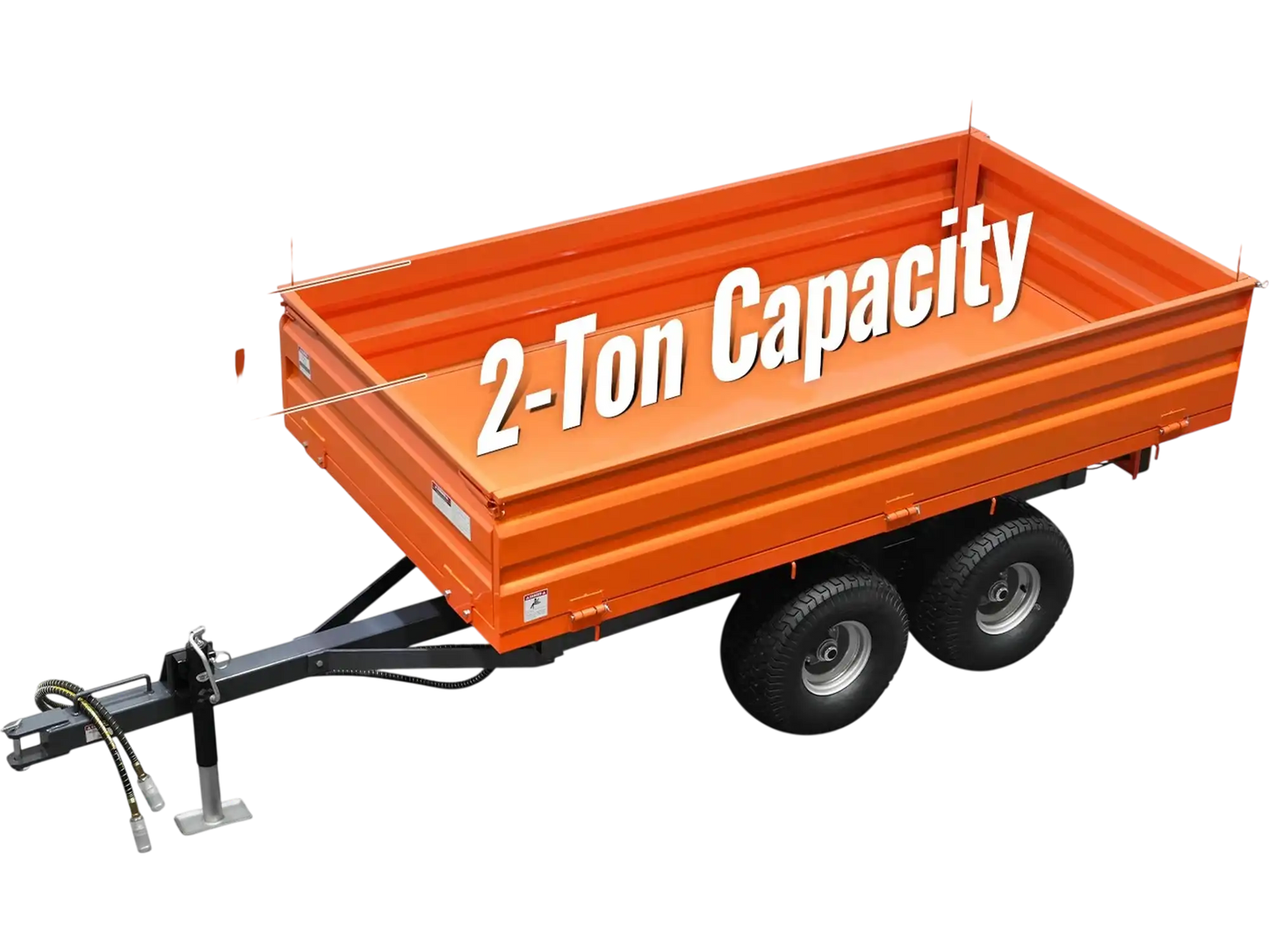 MechMaxx DT4X8 Dump Trailer 2-Ton Capacity Heavy-Duty New