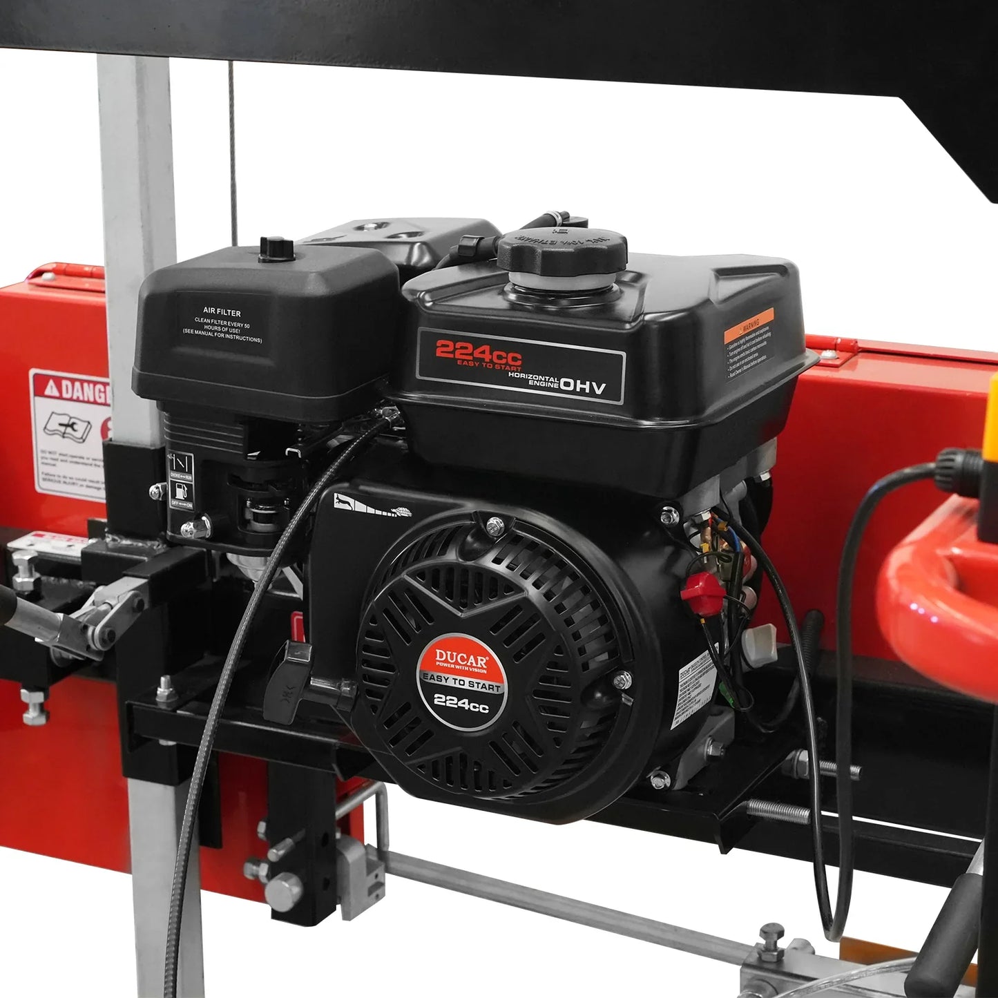 MechMaxx SM22 Sawmill Portable 22" 224cc 7HP DUCAR Gasoline Engine 18" Board Width 13' Track Length New