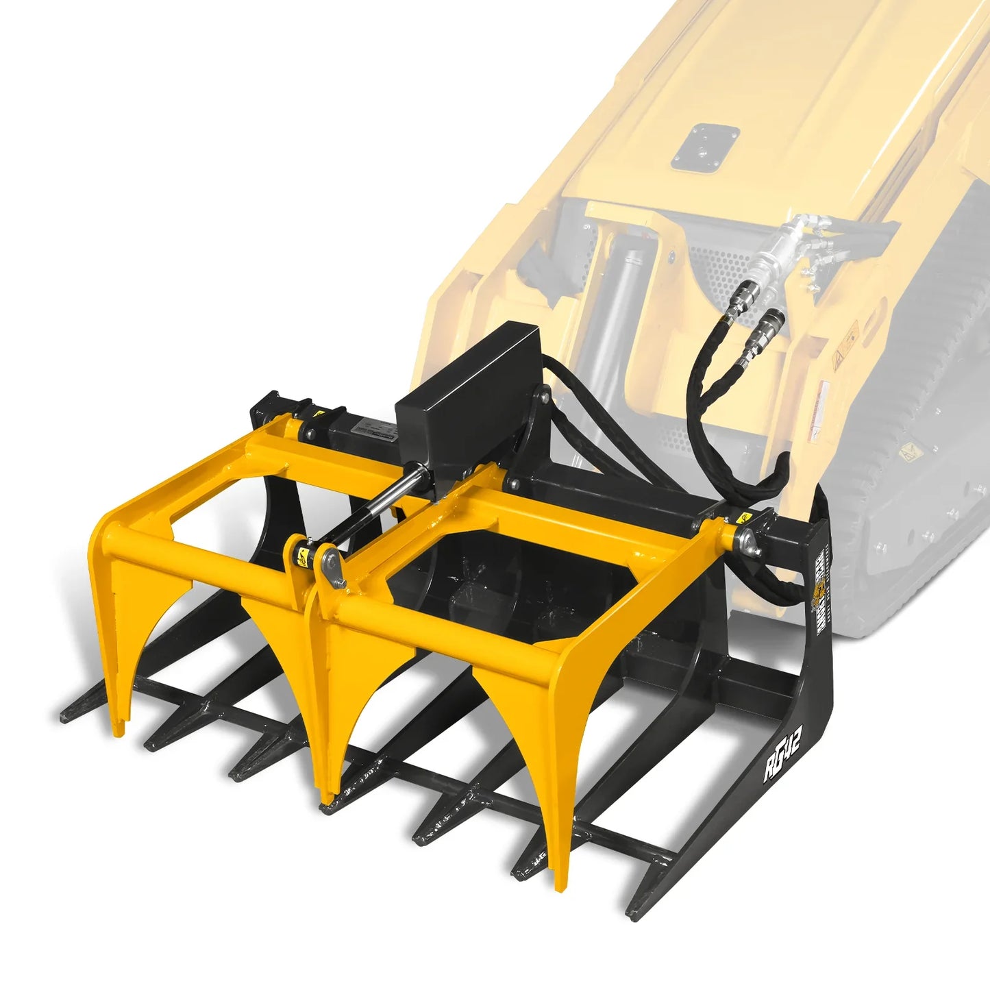 MechMaxx RG42 Skid Steer Grapple Attachment 42" Mini Skeleton Grapple 24" Arm Opening 2000 lbs Capacity New