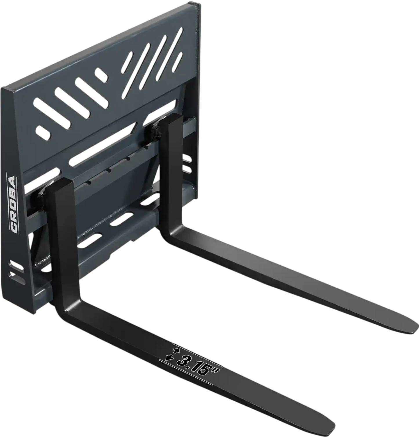 MechMaxx PF36 Skid Steer Forks 36" Mini Skid Steer Pallet Fork Frame Attachment 2204 lbs Weight Capacity New