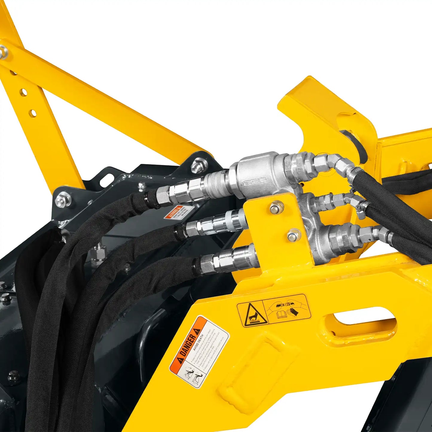 MechMaxx MCH37 Skid Steer Mulcher 37" Mini Drum Forestry Brush Mulcher Attachment 11 to 16 GPM New