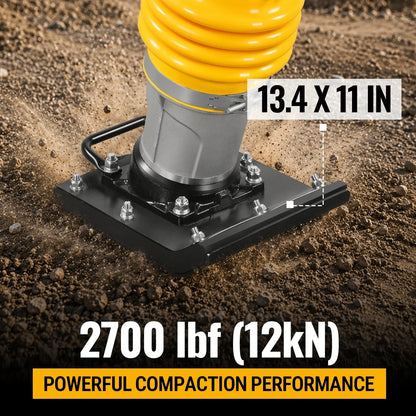 MechMaxx TR90L Tamping Rammer 6.5 HP 2700 lbs Impact Force Jumping Jack Tamper Compactor with Wheel Kit New
