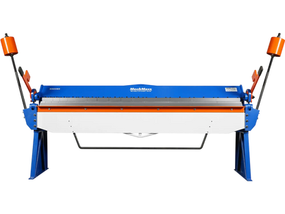 MechMaxx PB12014 Sheet Metal Brake 120" Manual 14 Gauge Box and Pan Adjustable Fingers Heavy-Duty Steel New