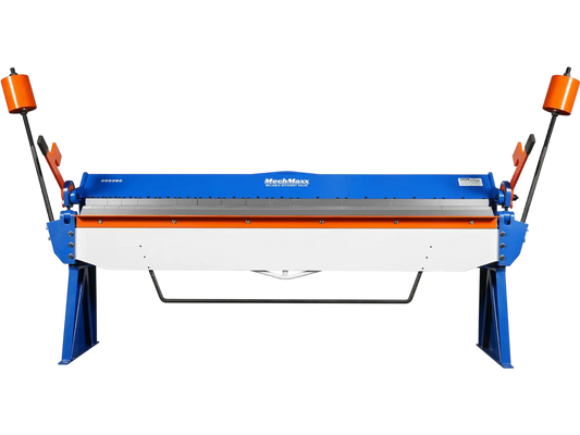 MechMaxx PB12014 Sheet Metal Brake 120" Manual 14 Gauge Box and Pan Adjustable Fingers Heavy-Duty Steel New