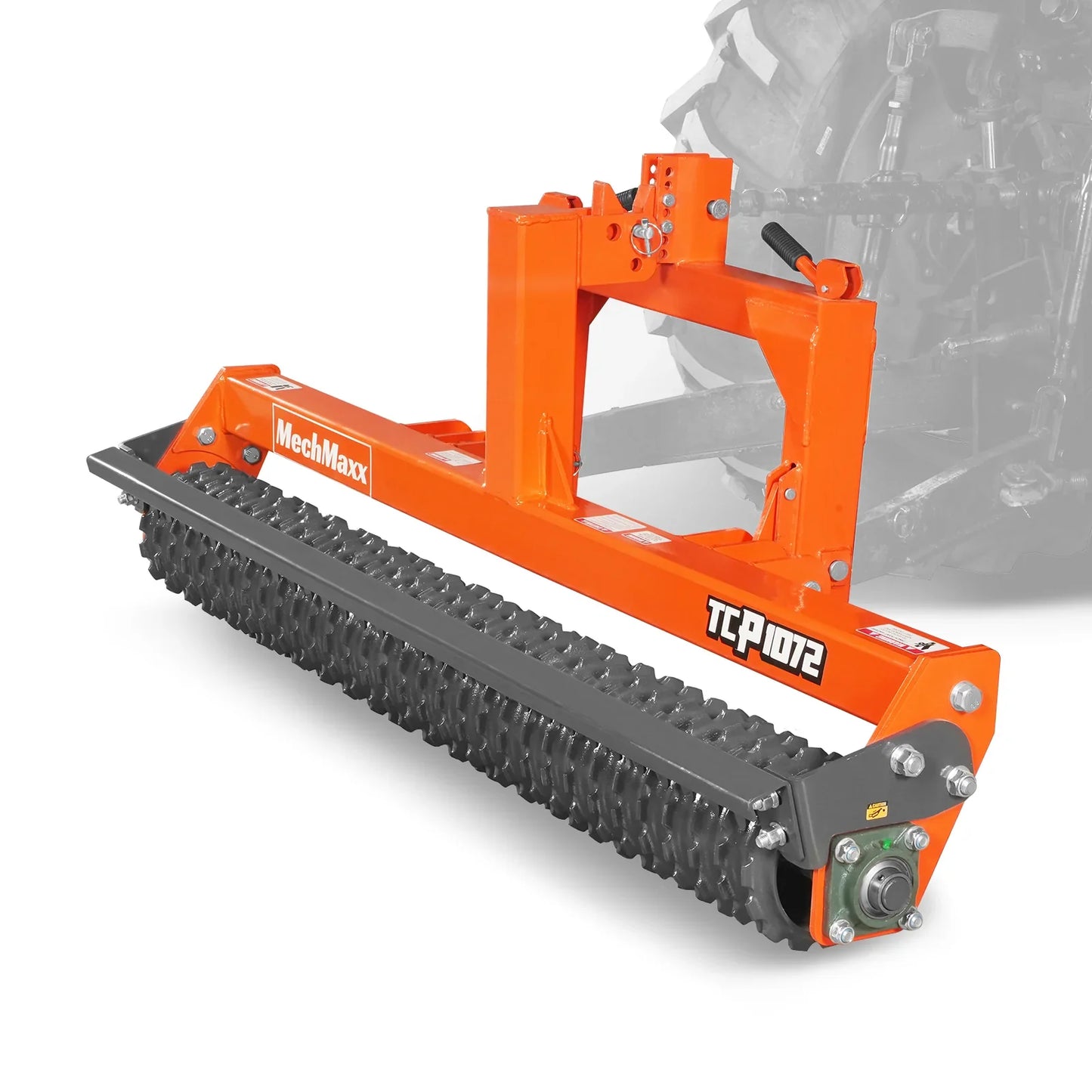 MechMaxx TCP1072 Cultipacker 72" 32 Ductile Iron Wheels Scraper Bar Category 1 and 2 3 Point Hitch Tractor Attachment New