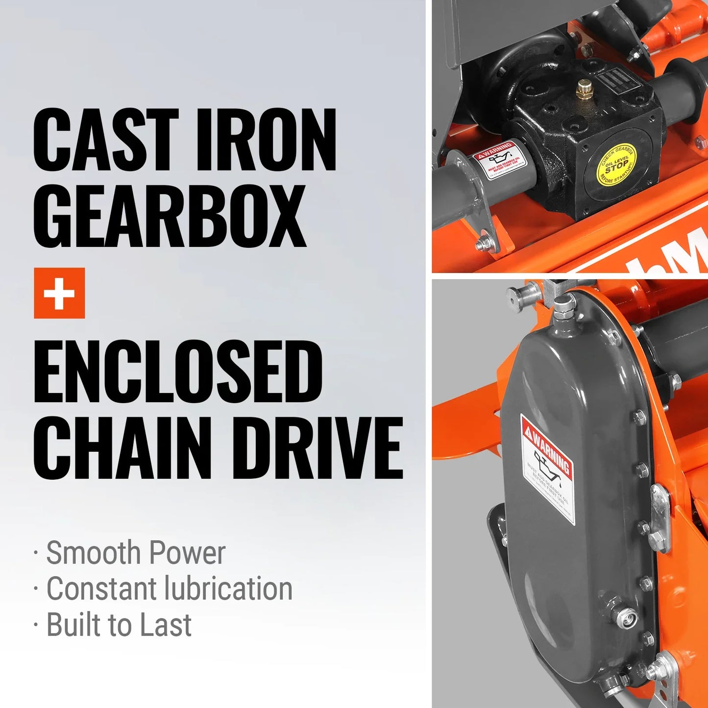 MechMaxx LRT53 Rotary Tiller 53" 3 Point Hitch Cat.1 Chain Drive PTO Shaft Included Shear Bolt 18-35 HP New