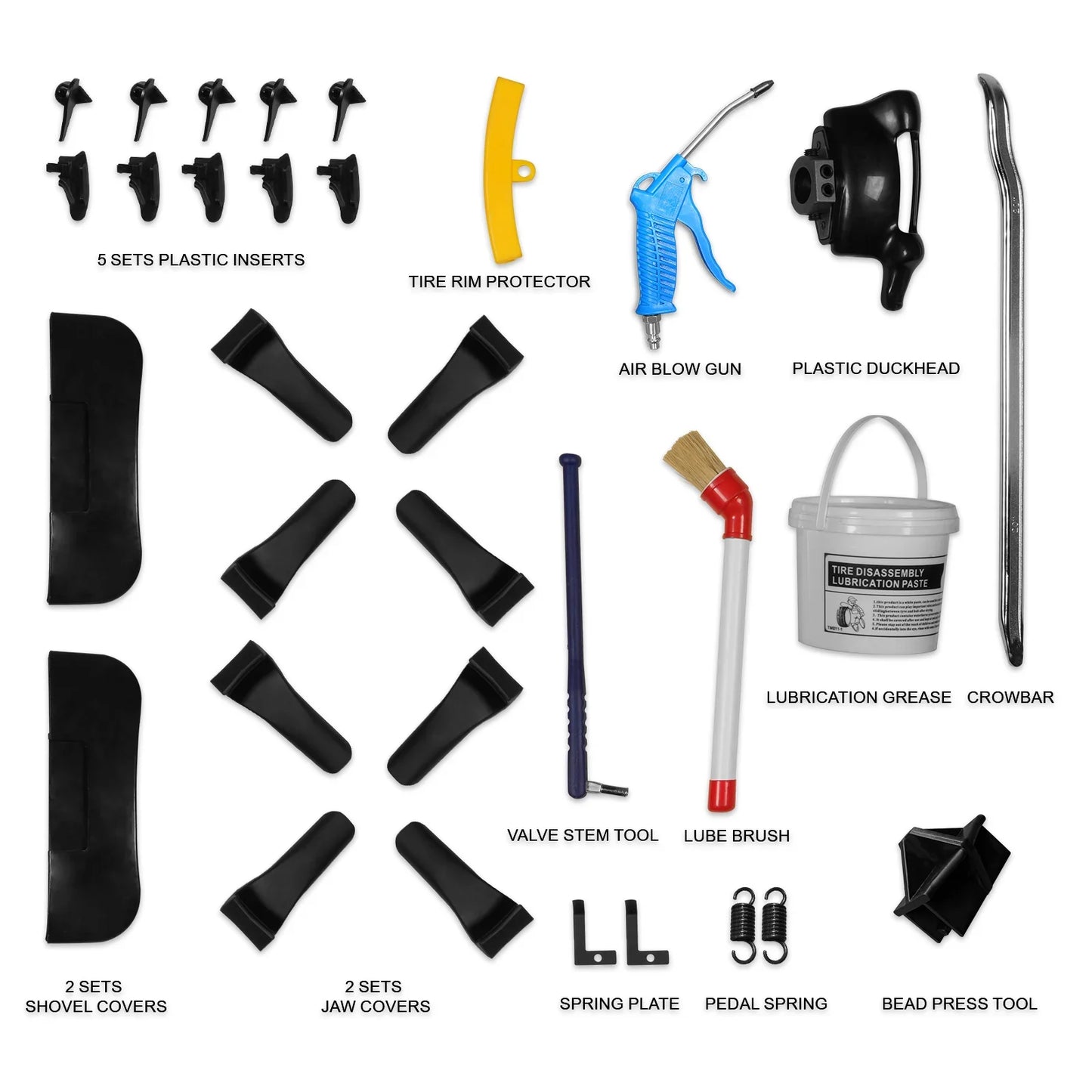 MechMaxx TC9662 Tire Changer 24" Rim Double Assist Arms Swing Arm Wheel Changer with Bead Blaster New