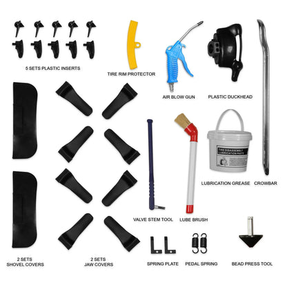 MechMaxx TC9661 Tire Changer 24" Rim Assist Arm Swing Arm Wheel Changer with Bead Blaster New