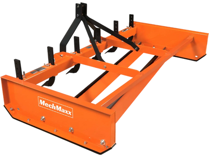 MechMaxx LP84 Land Leveler 84" Heavy Duty Land Plane Scraper Grader with Shanks 3 Point Hitch New