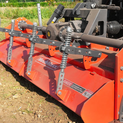 MechMaxx HRT90 Rotary Tiller 90" Heavy Duty 3 Point Hitch Cat.2 Gear Drive PTO Shaft Included Slip Clutch 50-90 HP New