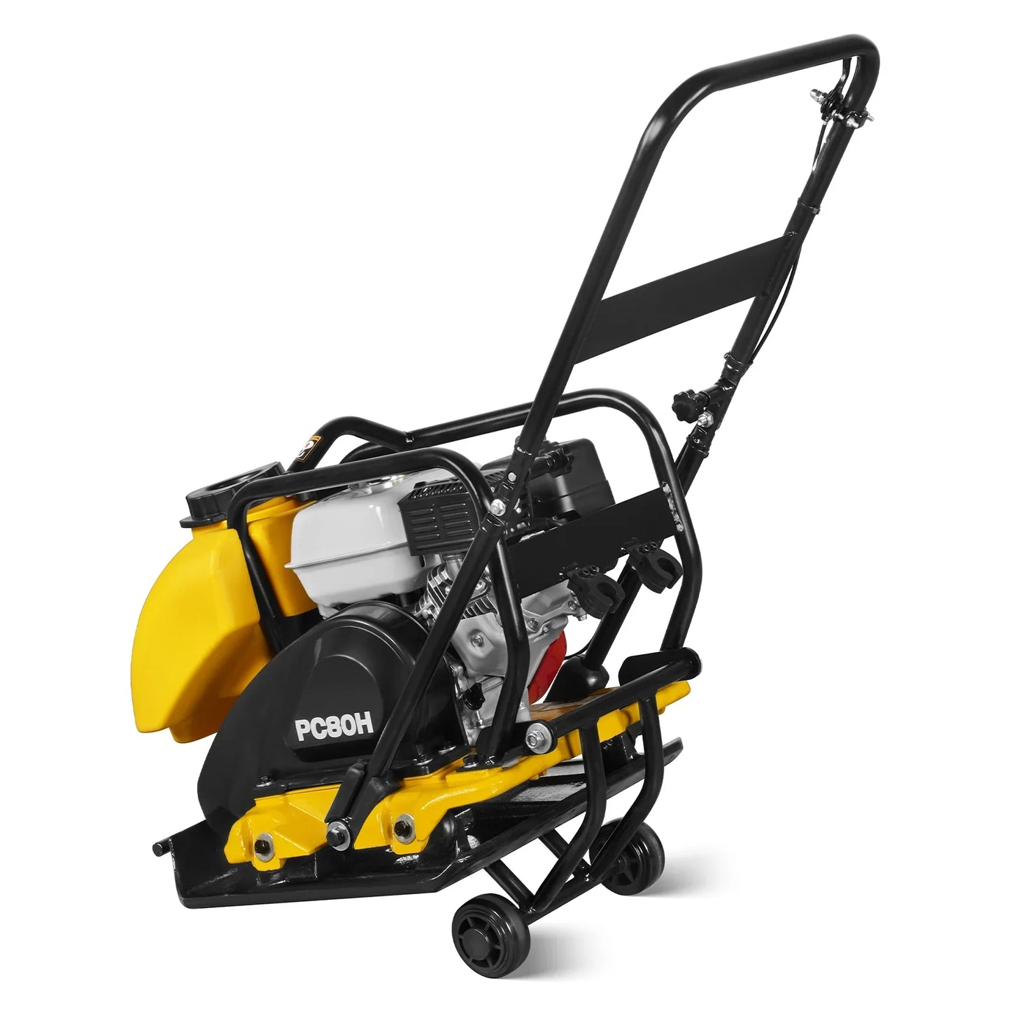 MechMaxx PC80H Plate Compactor Honda GX160 Vibratory Wheel Kit 3150 lbs Centrifugal Force New
