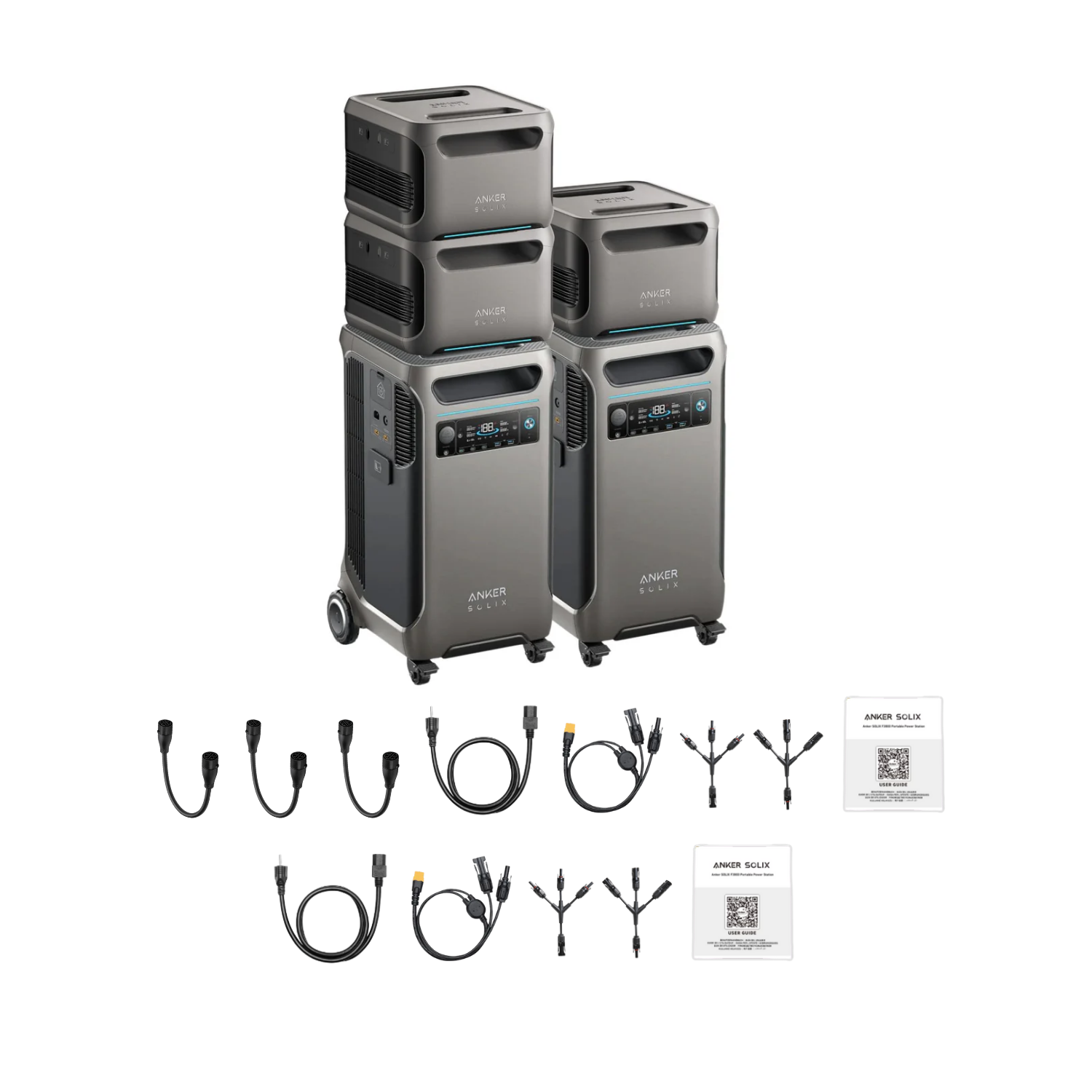2 x SOLIX F3800 + Double Power Hub + 3 x Expansion Battery Inclusions 