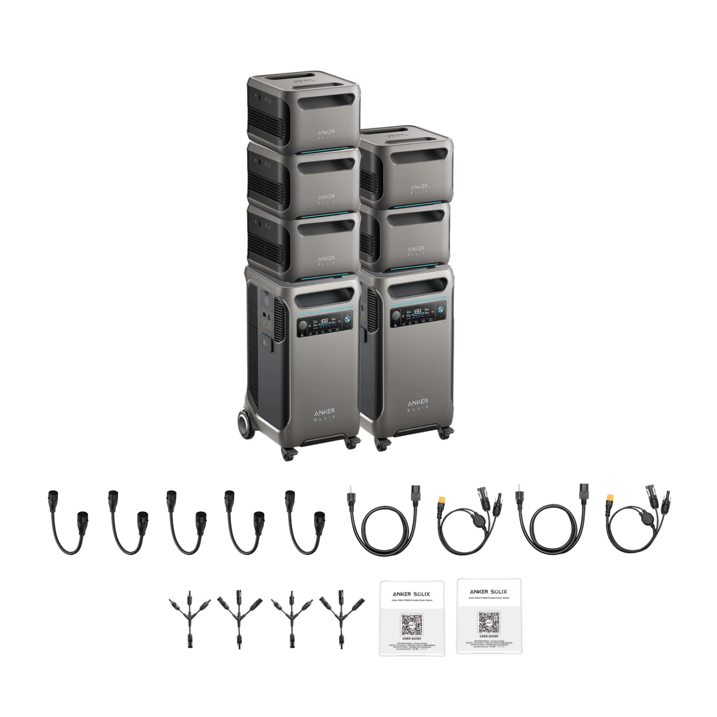 2 x SOLIX F3800 + Double Power Hub + 5 x Expansion Battery Inclusions 
