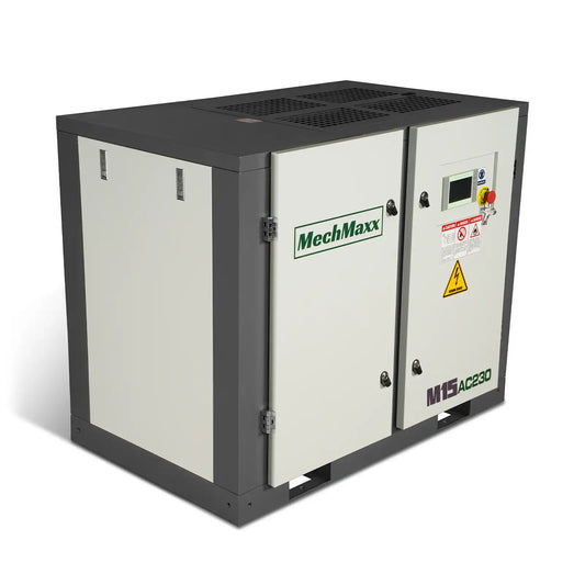 MechMaxx M15AC230 Air Compressor 15HP Rotary Screw 45 CFM 116 PSI 230V 3-Phase Industrial-Grade New