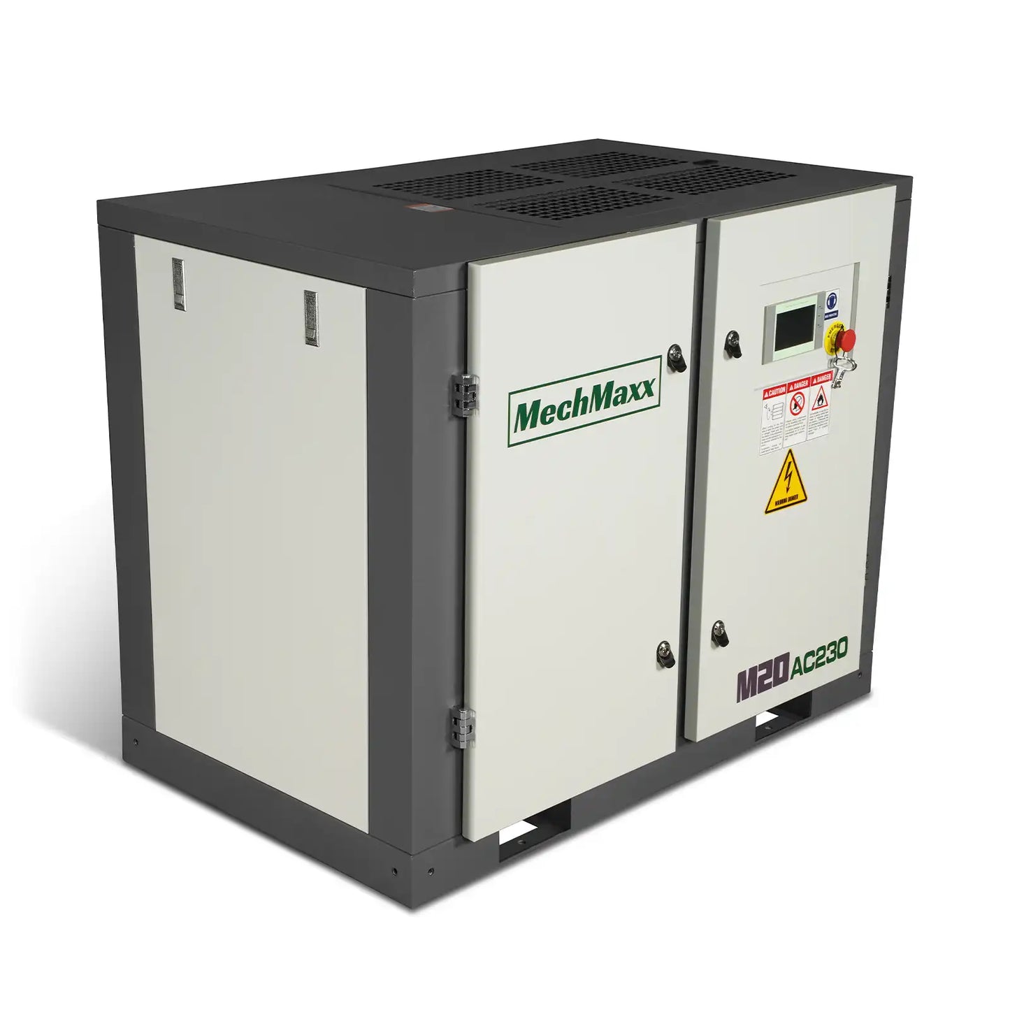 MechMaxx M20AC230 Air Compressor 20HP Rotary Screw 78 CFM 116 PSI 230V 3-Phase Industrial-Grade New