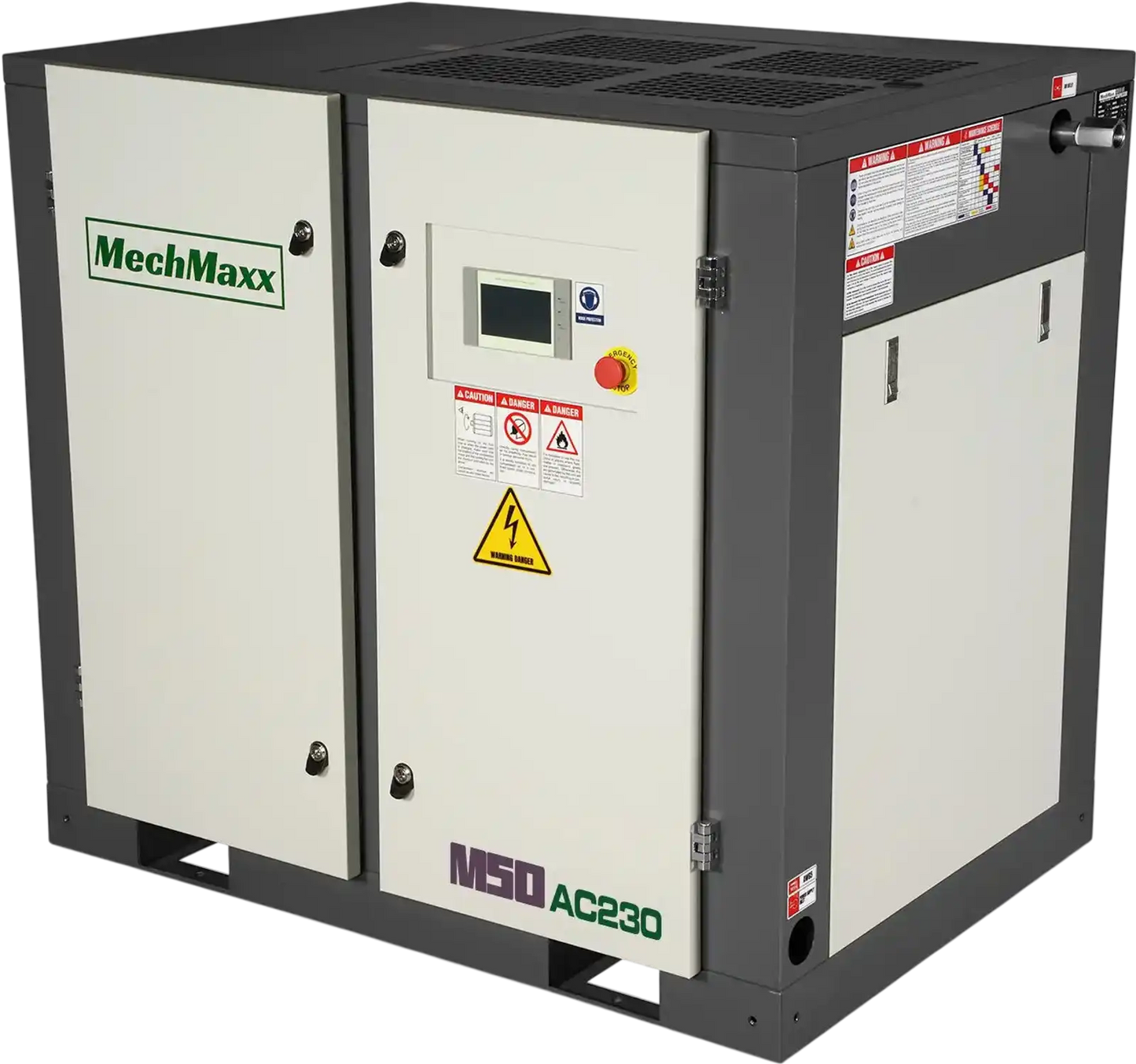MechMaxx M50AC230 Air Compressor 50HP Rotary Screw 220 CFM 116 PSI 230V 3-Phase Industrial Grade New